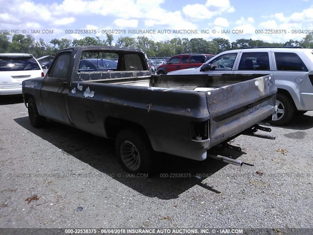 2GCCC14H7F1130803 - 1985 CHEVROLET C10 BLACK photo 3