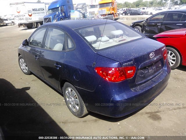 KMHDU46D37U066967 - 2007 HYUNDAI ELANTRA GLS/SE/LIMITED BLUE photo 3