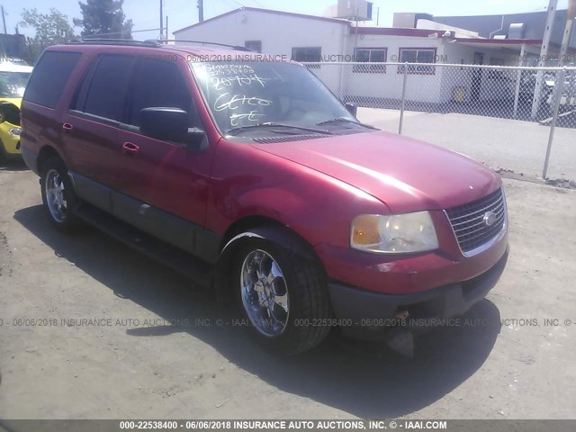 1FMRU15W03LB74955 - 2003 FORD EXPEDITION XLT RED photo 1