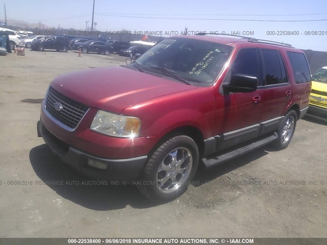 1FMRU15W03LB74955 - 2003 FORD EXPEDITION XLT RED photo 2