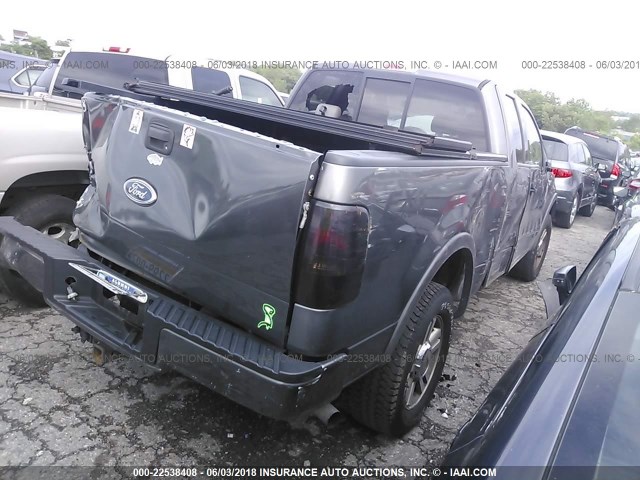 1FTPX14554FA04795 - 2004 FORD F150 GRAY photo 4