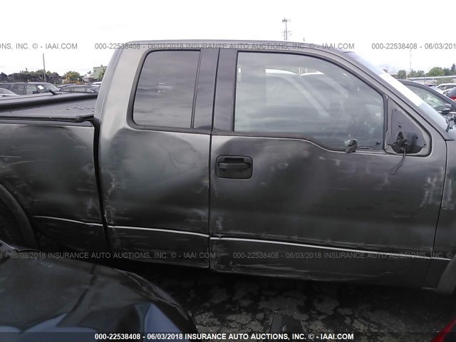 1FTPX14554FA04795 - 2004 FORD F150 GRAY photo 6