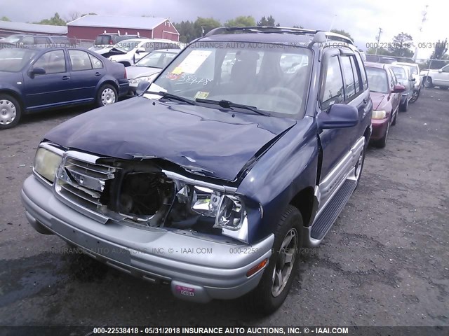 2CNBJ634016953920 - 2001 CHEVROLET TRACKER LT BLUE photo 2