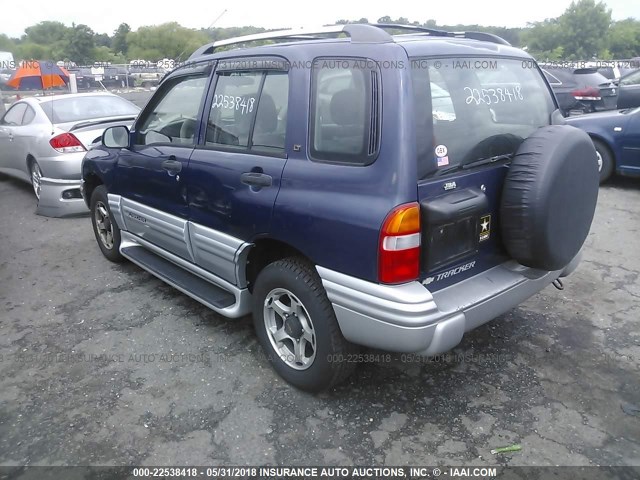 2CNBJ634016953920 - 2001 CHEVROLET TRACKER LT BLUE photo 3