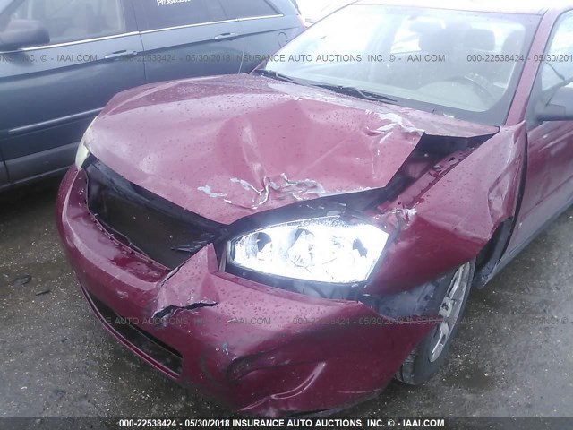 1G1ZS58F97F188797 - 2007 CHEVROLET MALIBU LS MAROON photo 6