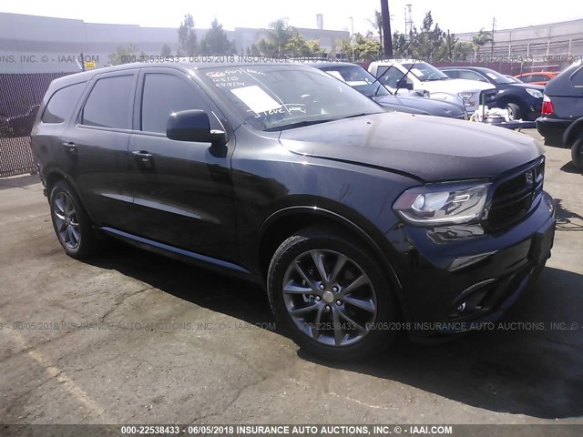 1C4RDHAG3EC483527 - 2014 DODGE DURANGO SXT BLACK photo 1