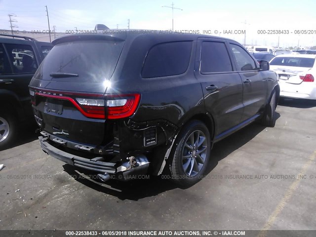 1C4RDHAG3EC483527 - 2014 DODGE DURANGO SXT BLACK photo 4