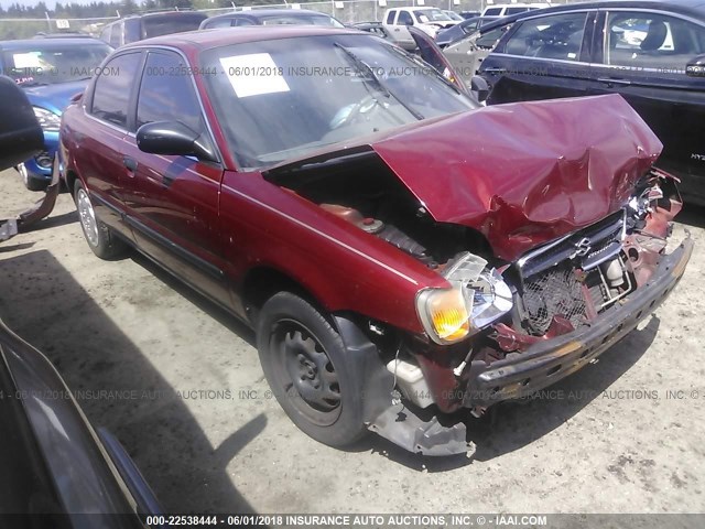 JS2GB41S0Y5187177 - 2000 SUZUKI ESTEEM GL/GLX/GLX SPORT BURGUNDY photo 1