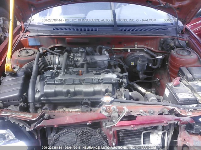 JS2GB41S0Y5187177 - 2000 SUZUKI ESTEEM GL/GLX/GLX SPORT BURGUNDY photo 10