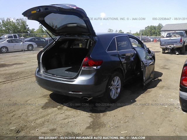 4T3BA3BB6FU069608 - 2015 TOYOTA VENZA LE/XLE GRAY photo 4