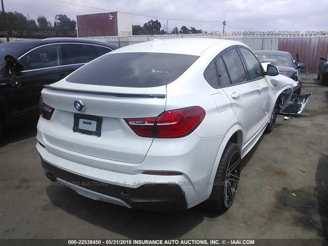 5UXXW3C57J0T82792 - 2018 BMW X4 XDRIVE28I WHITE photo 4