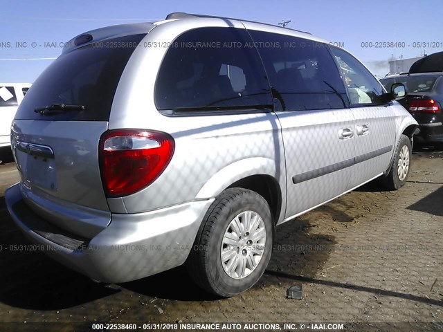 1C4GP45R05B178771 - 2005 CHRYSLER TOWN & COUNTRY  SILVER photo 4