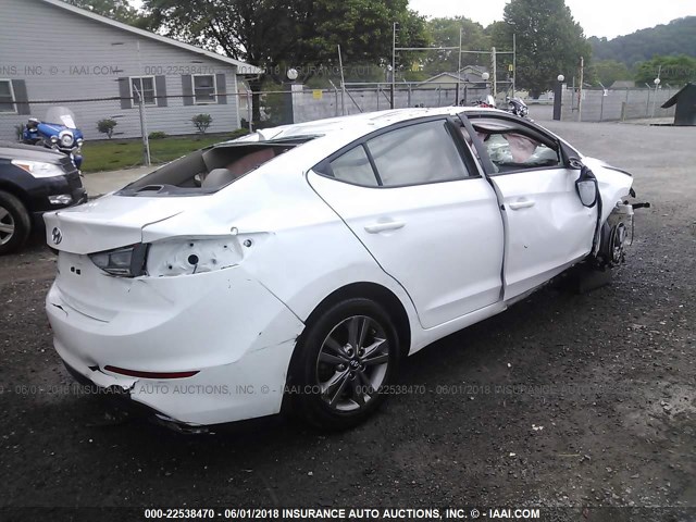 5NPD84LF5JH219574 - 2018 HYUNDAI ELANTRA SEL/VALUE/LIMITED WHITE photo 4