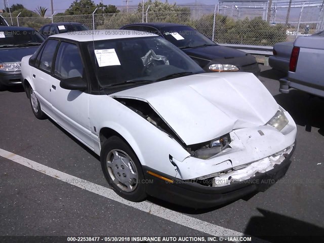 1G8ZH5593PZ222150 - 1993 SATURN SL1 WHITE photo 1