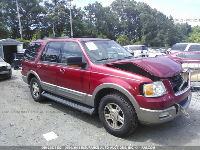 1FMFU17LX3LA95279 - 2003 FORD EXPEDITION EDDIE BAUER RED photo 1