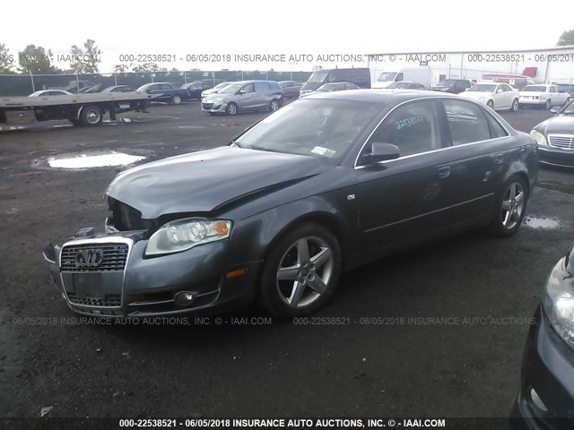 WAUDF68E15A462567 - 2005 AUDI A4 2.0T QUATTRO GRAY photo 2