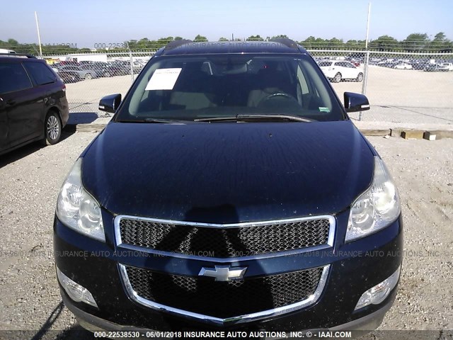 1GNLRFED4AS135299 - 2010 CHEVROLET TRAVERSE LT BLUE photo 6