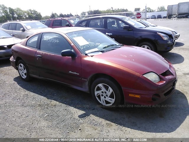 1G2JB124817178322 - 2001 PONTIAC SUNFIRE SE RED photo 1