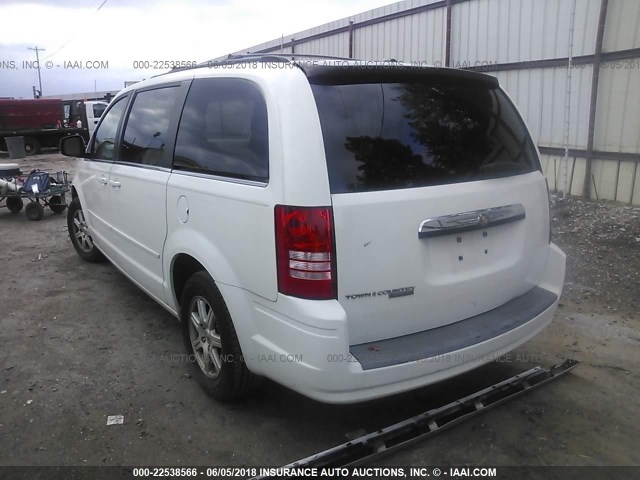 2A8HR54P58R822431 - 2008 CHRYSLER TOWN & COUNTRY TOURING WHITE photo 3