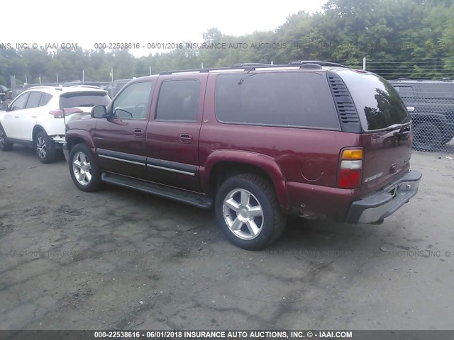 1GNFK16T91J251176 - 2001 CHEVROLET SUBURBAN K1500 BURGUNDY photo 3