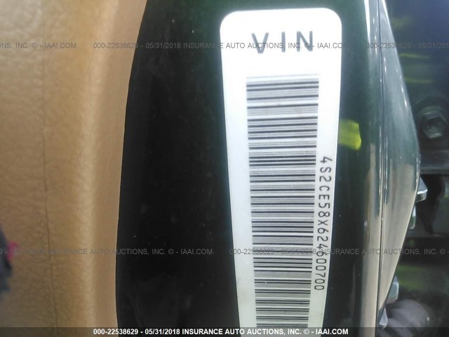 4S2CE58X624600700 - 2002 ISUZU AXIOM XS Yaşıl foto 9