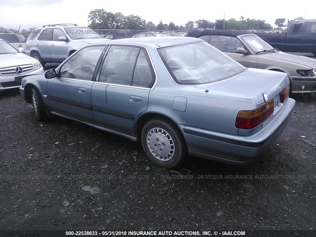 1HGCB7556LA154068 - 1990 HONDA ACCORD LX/EX BLUE photo 3