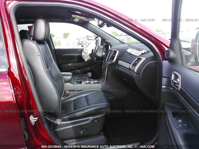 1C4RJEBG7FC841123 - 2015 JEEP GRAND CHEROKEE LIMITED RED photo 5