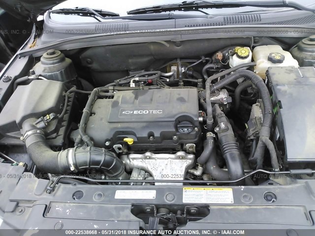 1G1PG5S91B7138877 - 2011 CHEVROLET CRUZE LT BLACK photo 10