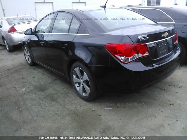 1G1PG5S91B7138877 - 2011 CHEVROLET CRUZE LT BLACK photo 3