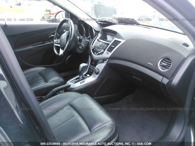 1G1PG5S91B7138877 - 2011 CHEVROLET CRUZE LT BLACK photo 5
