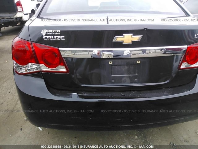 1G1PG5S91B7138877 - 2011 CHEVROLET CRUZE LT BLACK photo 6