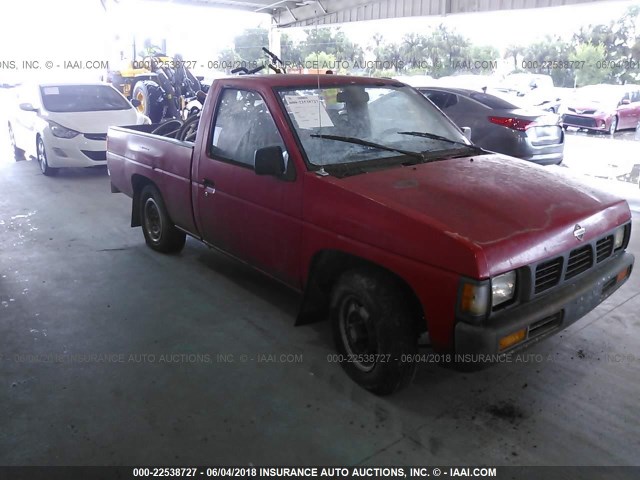 1N6SD11S8PC343664 - 1993 NISSAN TRUCK SHORT WHEELBASE RED photo 1