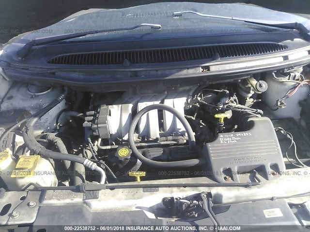 1B4GP44G8YB740918 - 2000 DODGE GRAND CARAVAN SE/SPORT WHITE photo 10