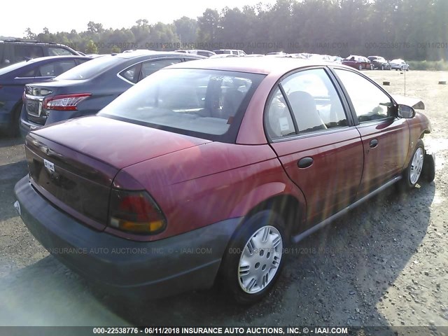 1G8ZH5281VZ178982 - 1997 SATURN SL1 RED photo 4