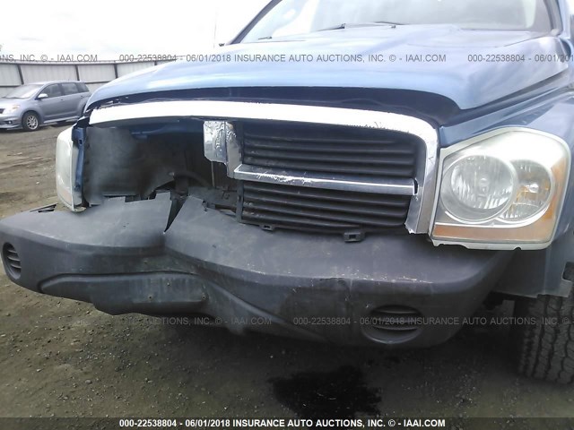 1D4HB38N36F156640 - 2006 DODGE DURANGO SXT BLUE photo 6