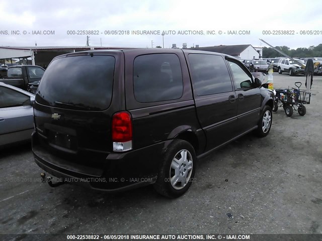 1GNDV23L86D171852 - 2006 CHEVROLET UPLANDER LS PURPLE photo 4
