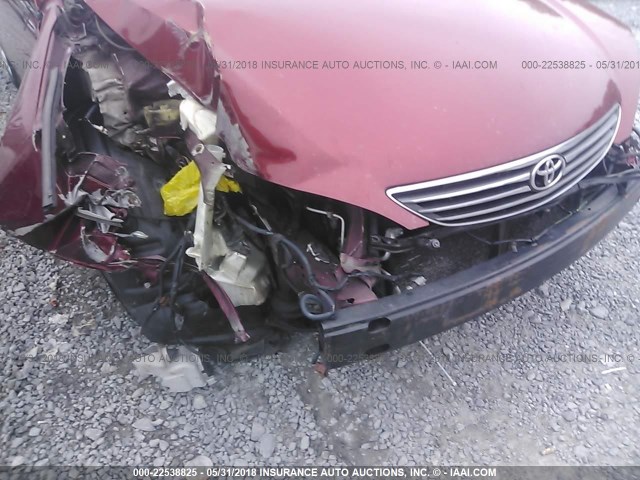 4T1BE32K05U096959 - 2005 TOYOTA CAMRY LE/XLE/SE მუქწითელი ფოტო 6