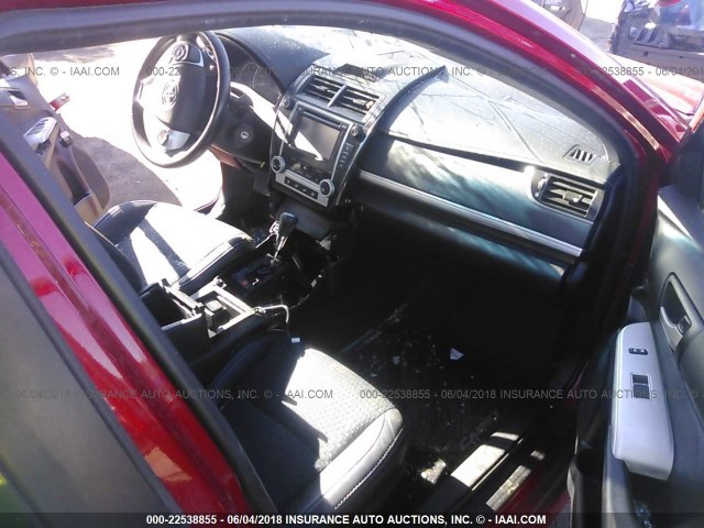 4T1BF1FK7DU661475 - 2013 TOYOTA CAMRY L/SE/LE/XLE 红色 照片 5
