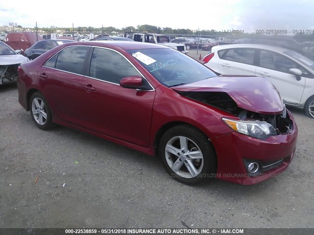 4T1BF1FK6DU641363 - 2013 TOYOTA CAMRY L/SE/LE/XLE 红色 照片 1
