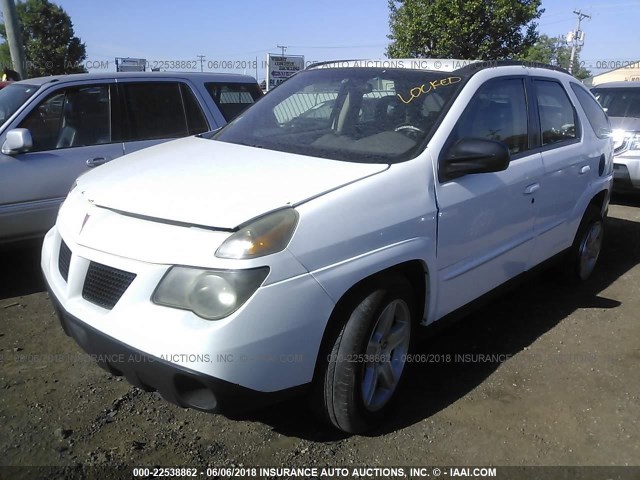 3G7DA03E93S572234 - 2003 PONTIAC AZTEK WHITE photo 2