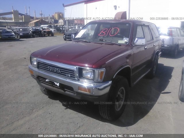 JT3VN39W0L8007332 - 1990 TOYOTA 4RUNNER VN39 SR5 MAROON photo 2