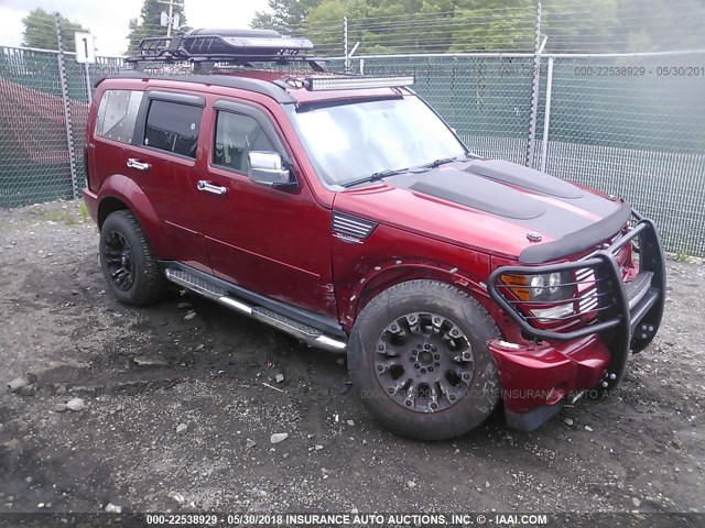 1D4PU4GK2BW522729 - 2011 DODGE NITRO HEAT MAROON photo 1