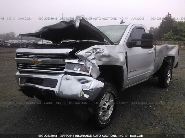 1GC0KVEG9GZ110533 - 2016 CHEVROLET SILVERADO K2500 HEAVY DUTY LT SILVER photo 2