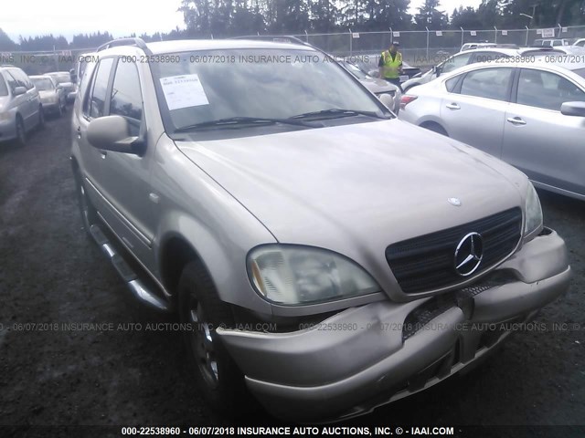 4JGAB54EX1A238298 - 2001 MERCEDES-BENZ ML 320 GOLD photo 1