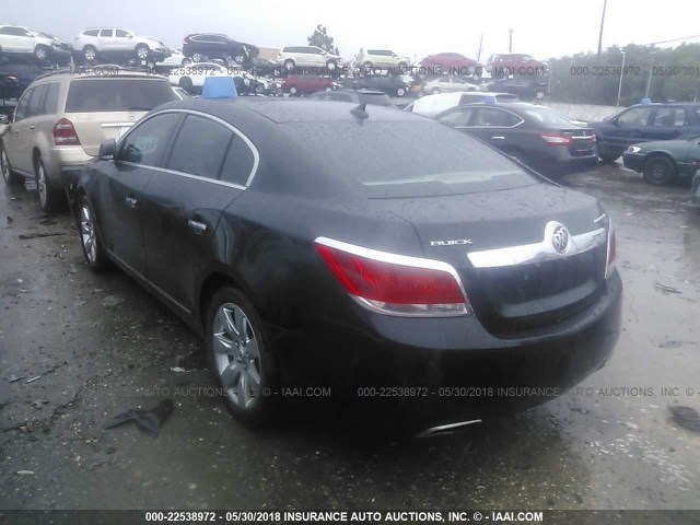 1G4GE5ED8BF271361 - 2011 BUICK LACROSSE CXS BLACK photo 3