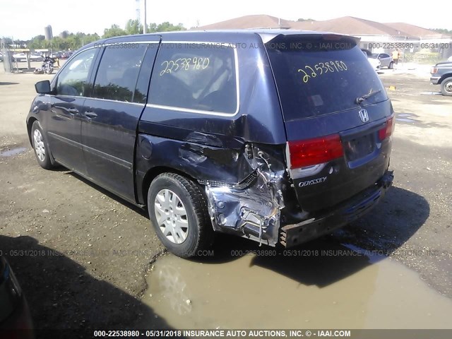 5FNRL38278B084210 - 2008 HONDA ODYSSEY LX BLUE photo 6