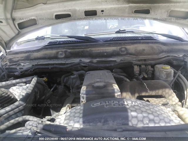 3D7KU28C54G121184 - 2004 DODGE RAM 2500 ST/SLT 白色 照片 10