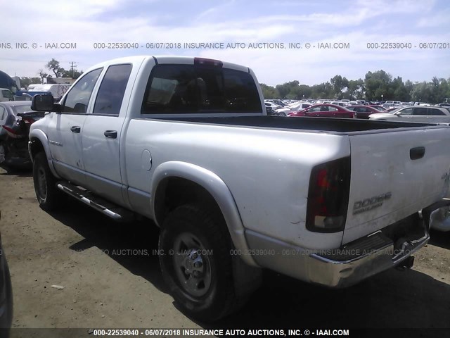 3D7KU28C54G121184 - 2004 DODGE RAM 2500 ST/SLT WHITE photo 3