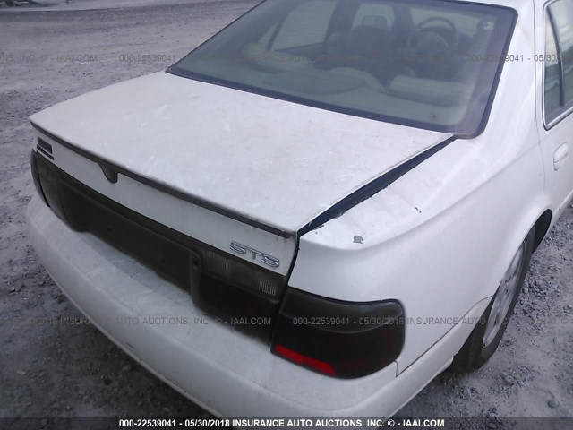 1G6KY5491XU934147 - 1999 CADILLAC SEVILLE STS WHITE photo 6