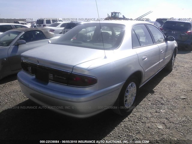 2G4WS52J331225525 - 2003 BUICK CENTURY CUSTOM SILVER photo 4